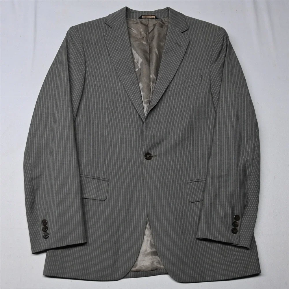 Banana Republic 38S Stripe Wool Cashmere Tailored 619677 Sport Coat Suit‎ Jacket